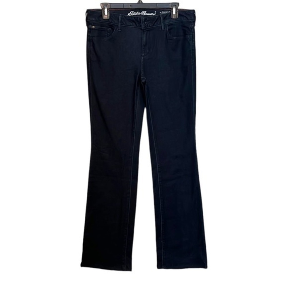 Eddie Bauer Slightly Curvy Boot Cut Jeans Womens Size 8 Dark Blue